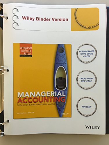 Imagen de archivo de Managerial Accounting: Tools for Business Decision Making a la venta por HPB-Red