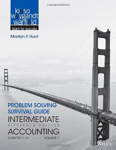 Stock image for Problem Solving Survival Guide to accompany Intermediate Accounting, Volume 1: Chapters 1 - 14 for sale by BooksRun