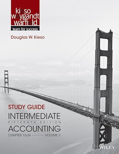 9781118344187: Study Guide to accompany Intermediate Accounting, Volume 2: Chapters 15 - 24