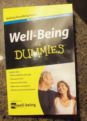 Imagen de archivo de Well-Being for Dummies a la venta por Hawking Books