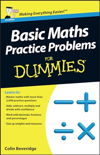 Beispielbild fr Basic Maths Practice Problems For Dummies zum Verkauf von WorldofBooks