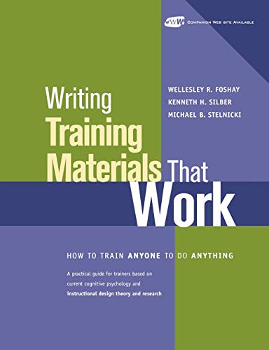 Beispielbild fr Writing Training Materials That Work: How to Train Anyone to Do Anything zum Verkauf von ThriftBooks-Atlanta
