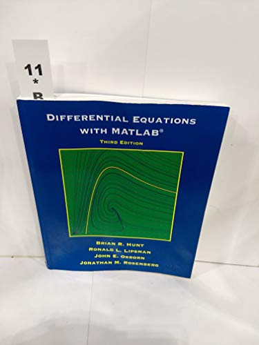 Beispielbild fr Differential Equations with Matlab zum Verkauf von HPB-Red