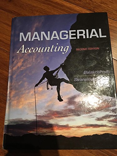 Imagen de archivo de Managerial Accounting a la venta por Better World Books