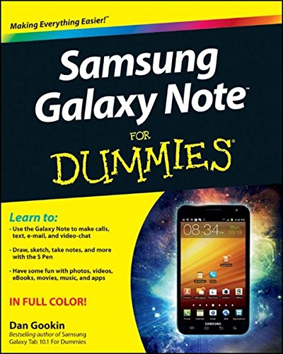 Imagen de archivo de Samsung Galaxy Note for Dummies a la venta por Better World Books