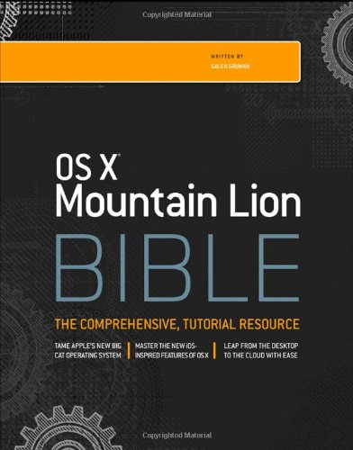 Imagen de archivo de OS X Mountain Lion Bible a la venta por Better World Books: West