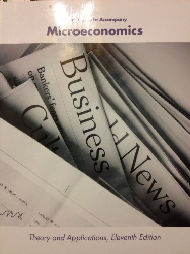 Imagen de archivo de Microeconomics, Study Guide: Theory and Applications [11th Edition] by Edgar K. Browning (2012-05-03) a la venta por HPB-Red