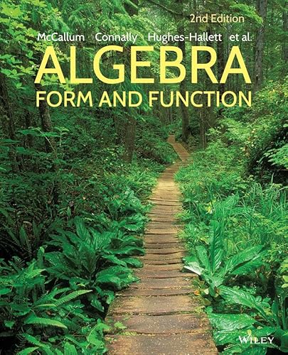 9781118449196: Algebra: Form and Function