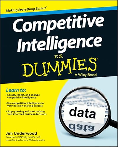 Imagen de archivo de Competitive Intelligence for Dummies a la venta por Better World Books