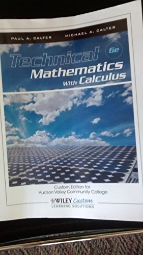 9781118452912: Technical Mathematics With Calculus 6e
