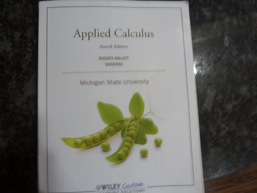 9781118453599: Applied Calculus 4th Edition Michigan State University