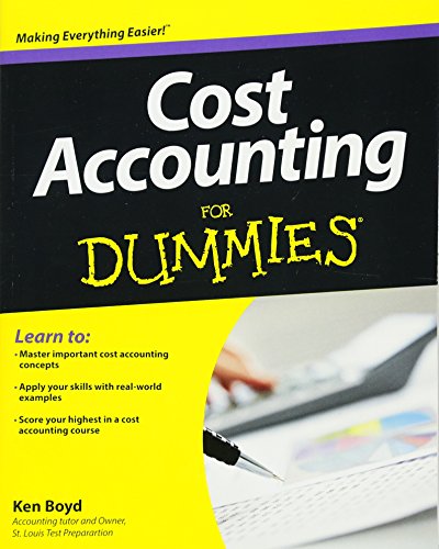 Imagen de archivo de Cost Accounting For Dummies a la venta por Half Price Books Inc.