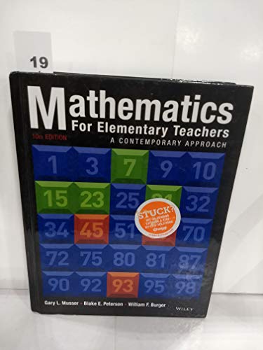 Stock image for Mathematics for Elementary Teachers: A Contemporary Approach for sale by HPB-Red