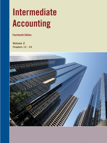 Stock image for Intermediate Accounting, 14th Edition, Volume 2 Chapters 13-24 for sale by HPB-Red