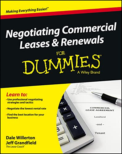 Beispielbild fr Negotiating Commercial Leases &amp; Renewals for Dummies zum Verkauf von Blackwell's