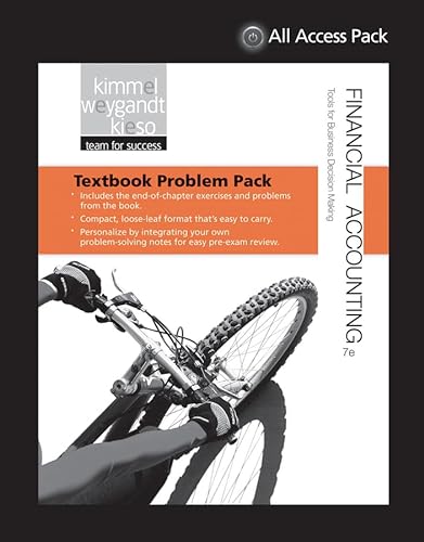 Stock image for Textbook Problem Pack to accompany Financial Accounting: Tools for Business Decision Making for sale by BookHolders