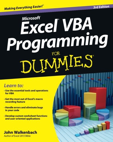 Beispielbild fr Excel VBA Programming For Dummies zum Verkauf von Wonder Book