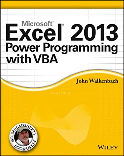 Imagen de archivo de Excel 2013 Power Programming with VBA a la venta por Jenson Books Inc