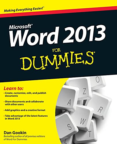 Beispielbild fr Word 2013 for Dummies zum Verkauf von Better World Books