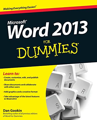 Word 2013 For Dummies (9781118491232) by Gookin, Dan