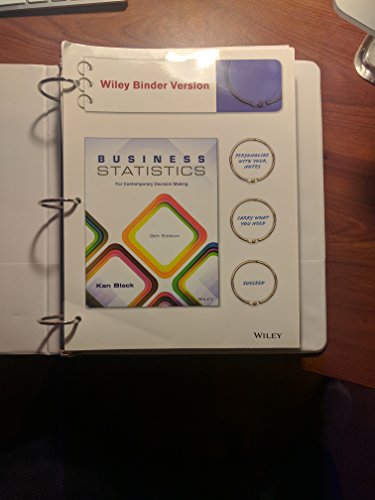 9781118494769: Business Statistics, Binder Ready Version: For Contemporary Decision Making