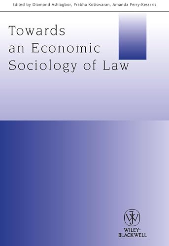 Stock image for Towards an Economic Sociology of Law (Journal of Law and Society Special Issues) for sale by Chiron Media