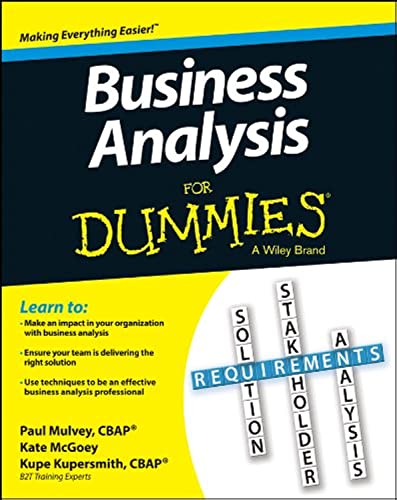 9781118510582: Business Analysis For Dummies