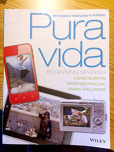 Imagen de archivo de Pura vida: Beginning Spanish (Spanish Edition) - BOOK ONLY a la venta por Best Value for You