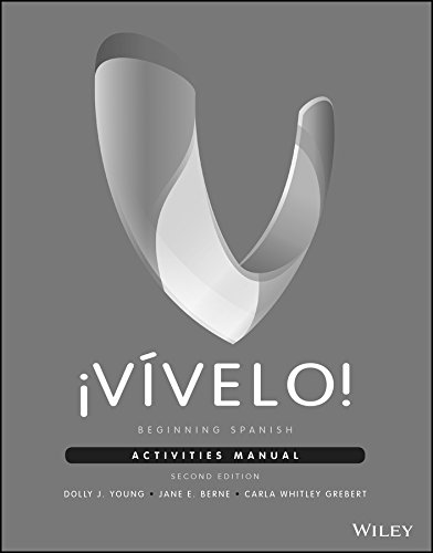 Beispielbild fr ¡Vvelo!: Beginning Spanish Activities Manual zum Verkauf von AwesomeBooks