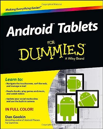 Android Tablets For Dummies (9781118543191) by Gookin, Dan