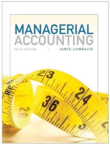 Beispielbild fr Managerial Accounting 5e + WileyPLUS Registration Card zum Verkauf von LeroBooks