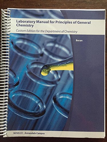 9781118621516: Laboratory Manual for Principles of General Chemistry