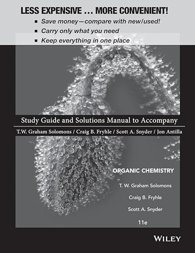 Imagen de archivo de Student Study Guide and Student Solutions Manual to accompany Organic Chemistry, 11e a la venta por Upward Bound Books