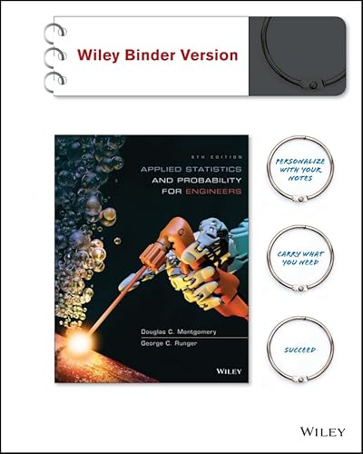 Beispielbild fr Applied Statistics and Probability for Engineers, Binder Ready Version zum Verkauf von One Planet Books