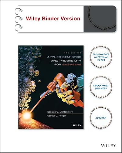 Stock image for Applied Statistics and Probability for Engineers, Binder Ready Version for sale by One Planet Books