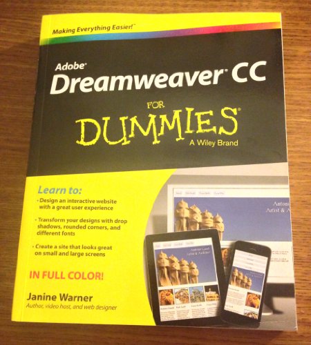 Imagen de archivo de Dreamweaver CC For Dummies a la venta por SecondSale