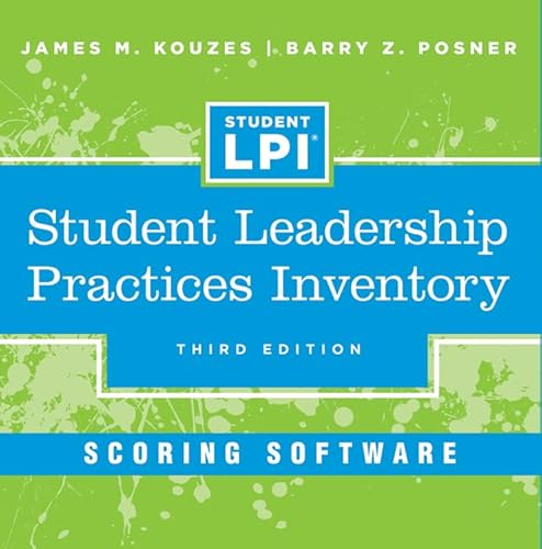 Student Leadership Practices Inventory Scoring Software (9781118656587) by Kouzes, James M.; Posner, Barry Z.