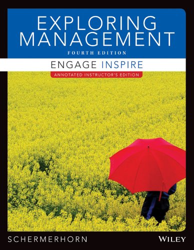 Beispielbild fr Exploring Management, Binder Ready Version zum Verkauf von HPB-Red