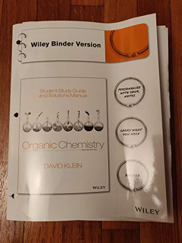 Imagen de archivo de Student Study Guide and Solutions Manual to accompany Organic Chemistry, 2e a la venta por HPB-Red