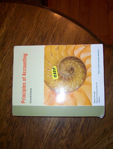 Imagen de archivo de Principles of Accounting 11th Edition a la venta por Better World Books