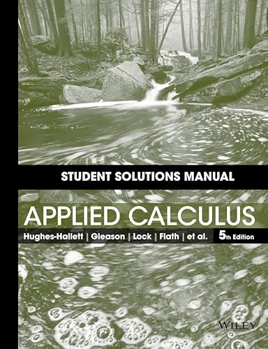 Beispielbild fr Student Solutions Manual to accompany Applied Calculus, 5e zum Verkauf von SecondSale