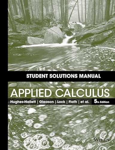 Stock image for Student Solutions Manual to accompany Applied Calculus, 5e for sale by Discover Books