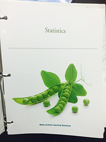 9781118727195: Statistics (Wiley Custom Learning Solutions)