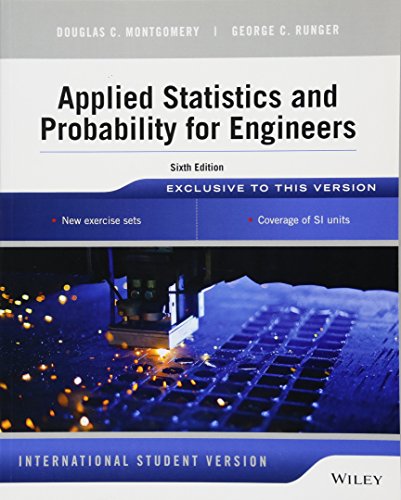 Beispielbild fr Applied Statistics and Probability for Engineers zum Verkauf von SecondSale