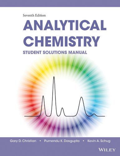 Imagen de archivo de Analytical Chemistry, Student Solutions Manual a la venta por Better World Books