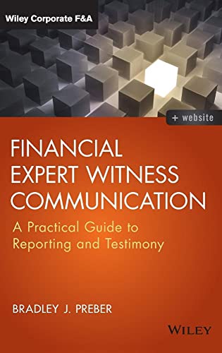 Beispielbild fr Financial Expert Witness Communication zum Verkauf von Blackwell's