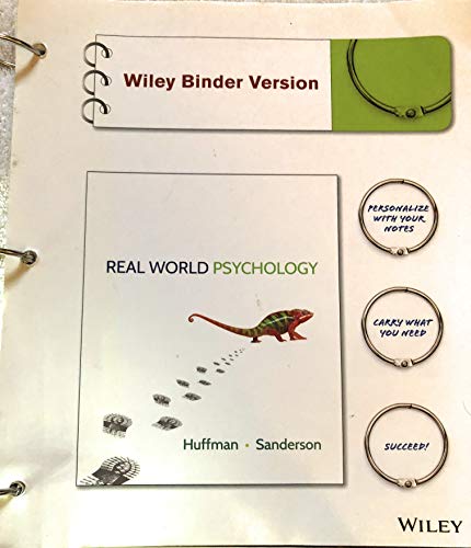 9781118797778: Real World Psychology, Binder Ready Version