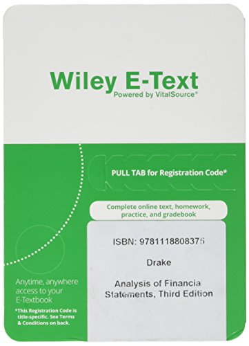 Analysis of Financial Statements, Third Edition Wiley Eâ€“Text Card (Frank J. Fabozzi Series) (9781118808375) by Peterson Drake, Pamela; Fabozzi, Frank J.