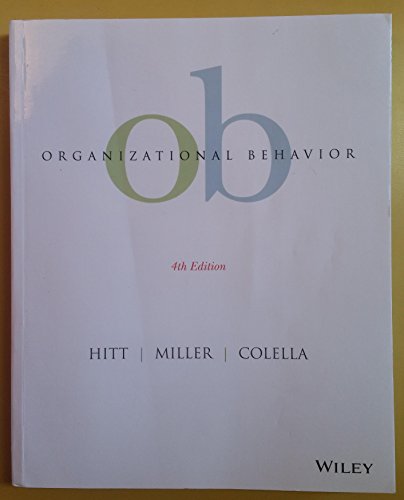 9781118809068: Organizational Behavior