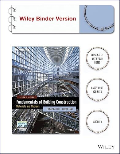 Immagine dell'editore per Fundamentals of Building Construction: Materials and Methods with Interactive Resource Center Access Card, 6th Edition Binder Ready Version venduto da SGS Trading Inc